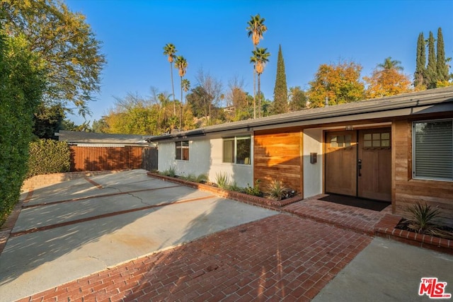 exterior space with a patio