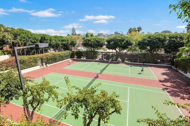 view of tennis court