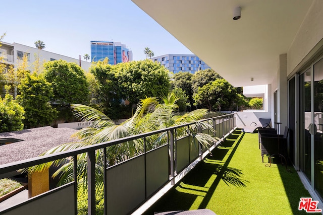 view of balcony