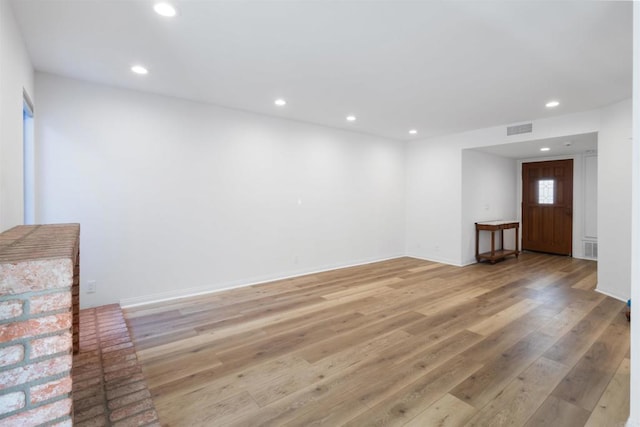 interior space with light wood-type flooring