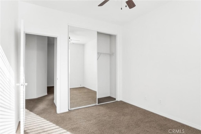 30272 Tattersail Way, Menifee, CA 92584 - unfurnished bedroom featuring carpet, a closet, a ceiling fan, and baseboards