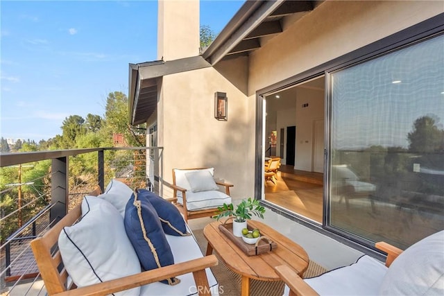 balcony with outdoor lounge area