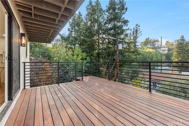 view of wooden terrace