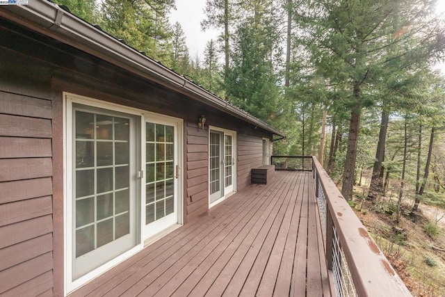 view of wooden terrace