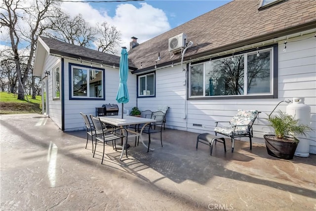 view of patio with ac unit