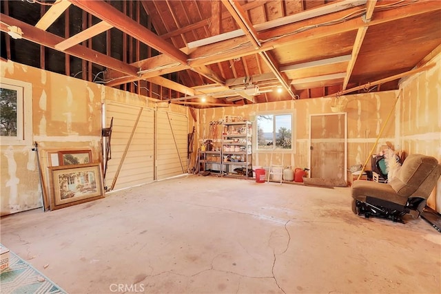 misc room featuring concrete flooring