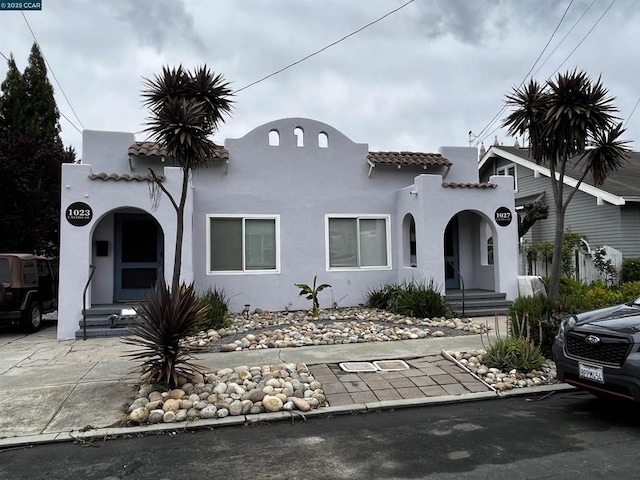 view of mediterranean / spanish house