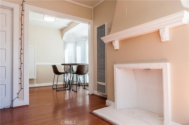 interior space featuring hardwood / wood-style floors