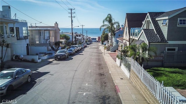 259 28th St, Hermosa Beach, CA 90254 - view of street featuring street lights, sidewalks, and a water view