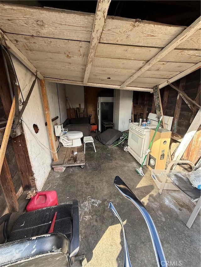 interior space featuring washer / dryer