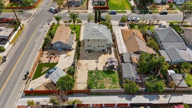 aerial view featuring a residential view