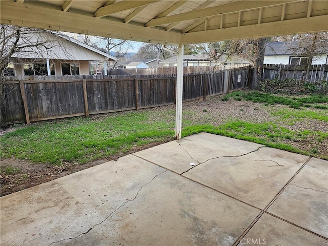 view of patio / terrace featuring a gazebo