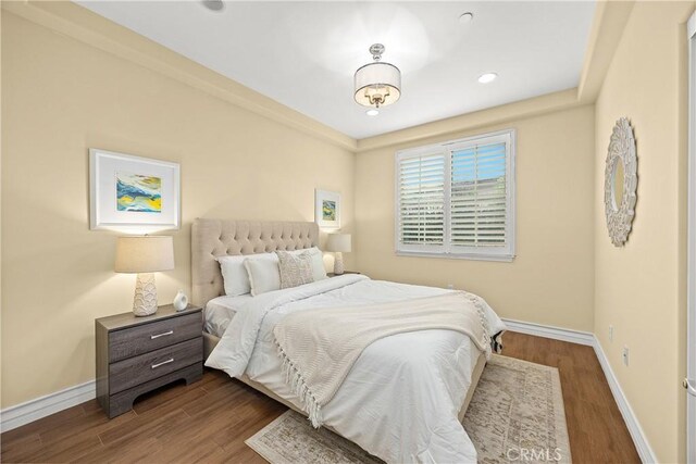 518 W Bencamp St, San Gabriel, CA 91776 - bedroom featuring dark wood-style floors and recessed lighting