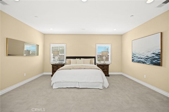518 W Bencamp St, San Gabriel, CA 91776 - bedroom with light colored carpet and recessed lighting