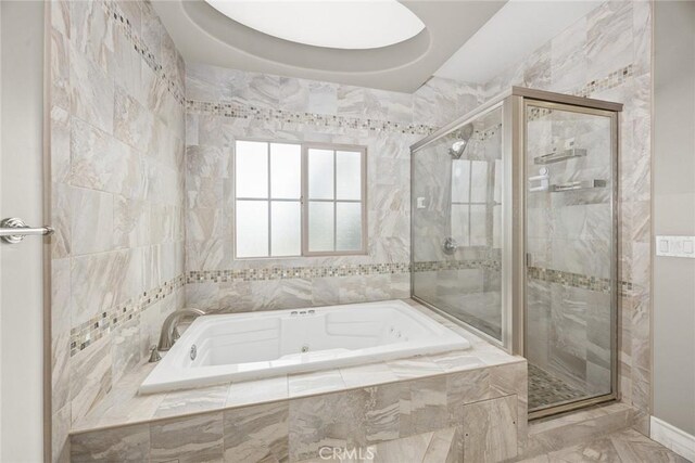 518 W Bencamp St, San Gabriel, CA 91776 - full bath with a tub with jets and a shower stall