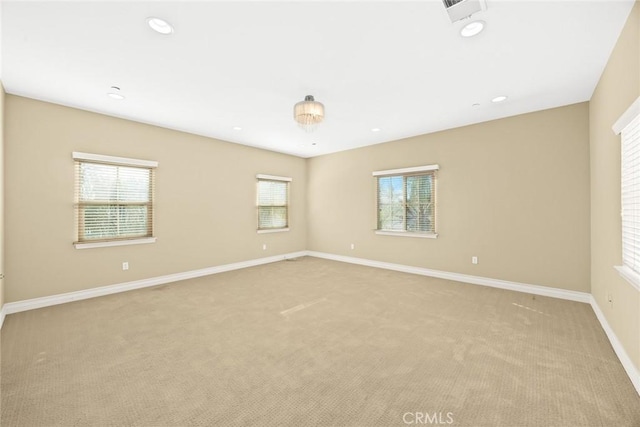 518 W Bencamp St, San Gabriel, CA 91776 - spare room featuring light carpet, healthy amount of natural light, and recessed lighting