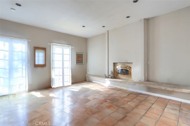 view of unfurnished living room