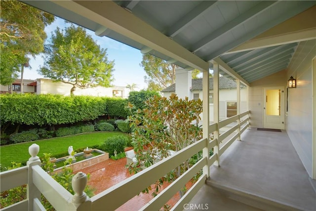 view of balcony