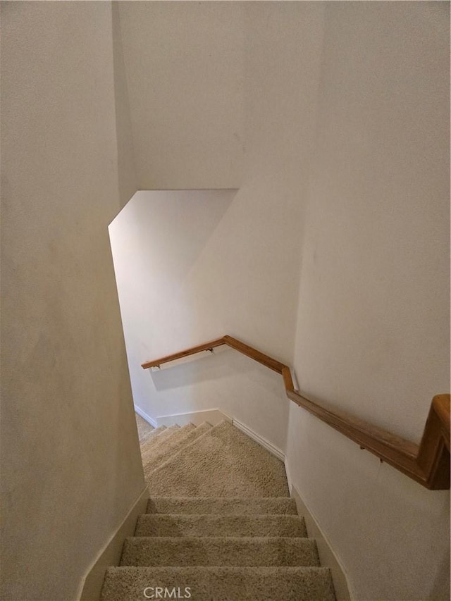 view of stairway