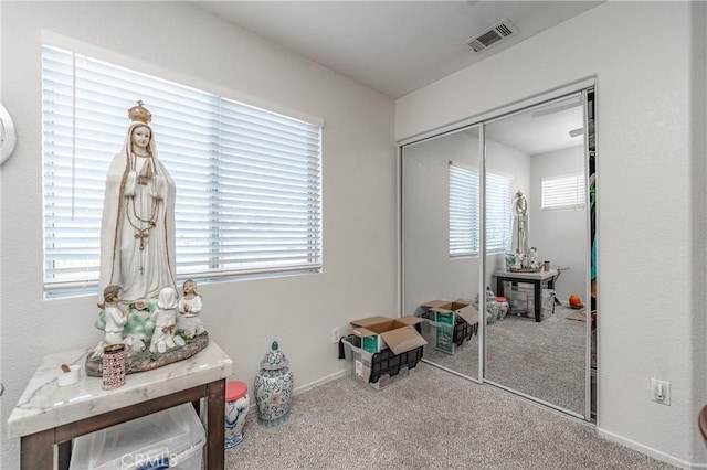 interior space featuring a closet