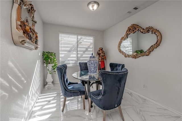 view of dining area