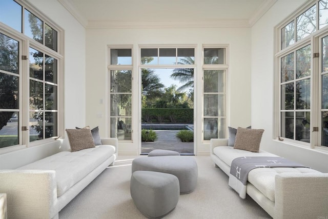 view of sunroom / solarium