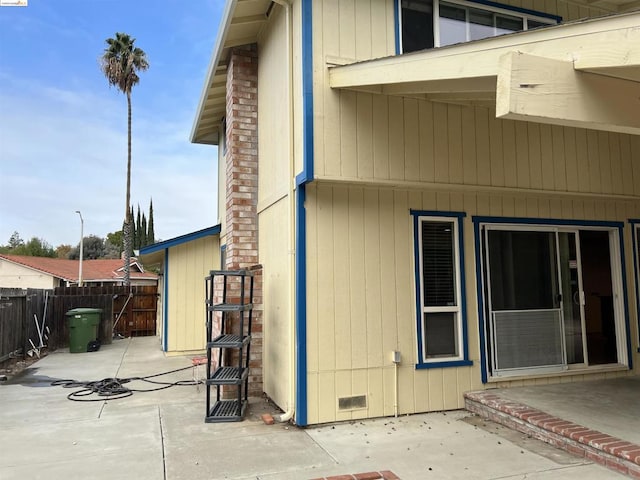 rear view of property with a patio