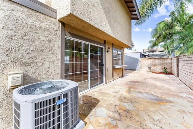 view of patio / terrace featuring central AC unit