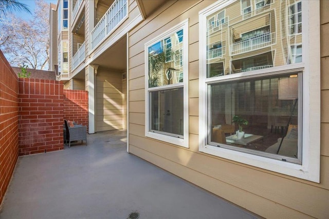 view of home's exterior featuring a patio