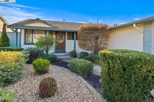 view of ranch-style home