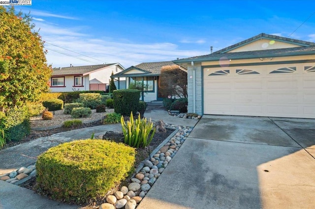 ranch-style house with a garage