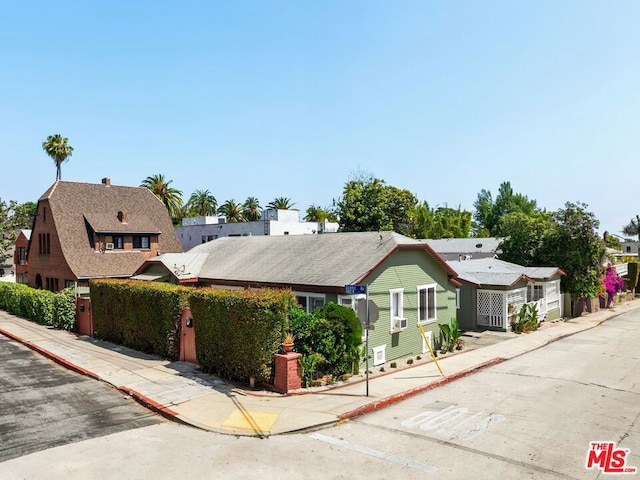 view of front of property with cooling unit