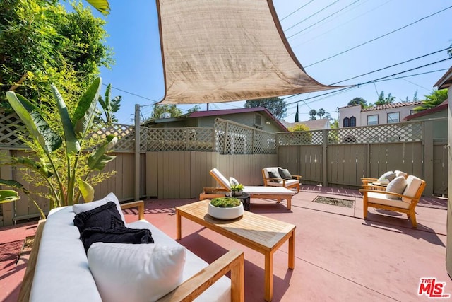 view of patio / terrace with outdoor lounge area