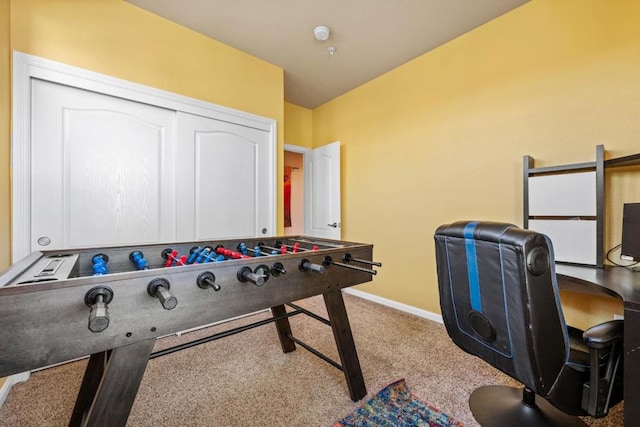 playroom with carpet flooring