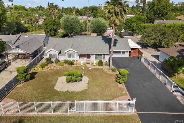 birds eye view of property