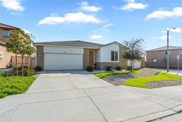 ranch-style home with a garage