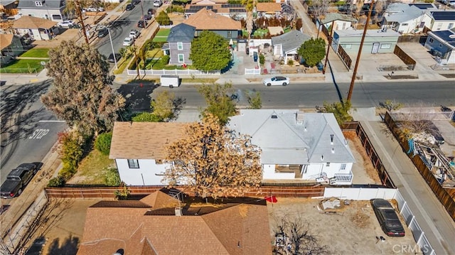 bird's eye view featuring a residential view