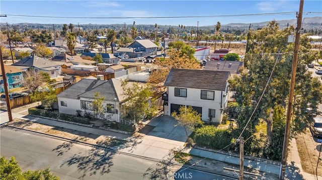 drone / aerial view featuring a residential view