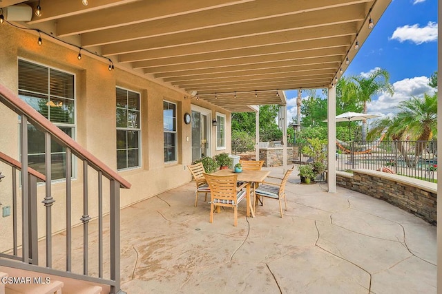 view of patio