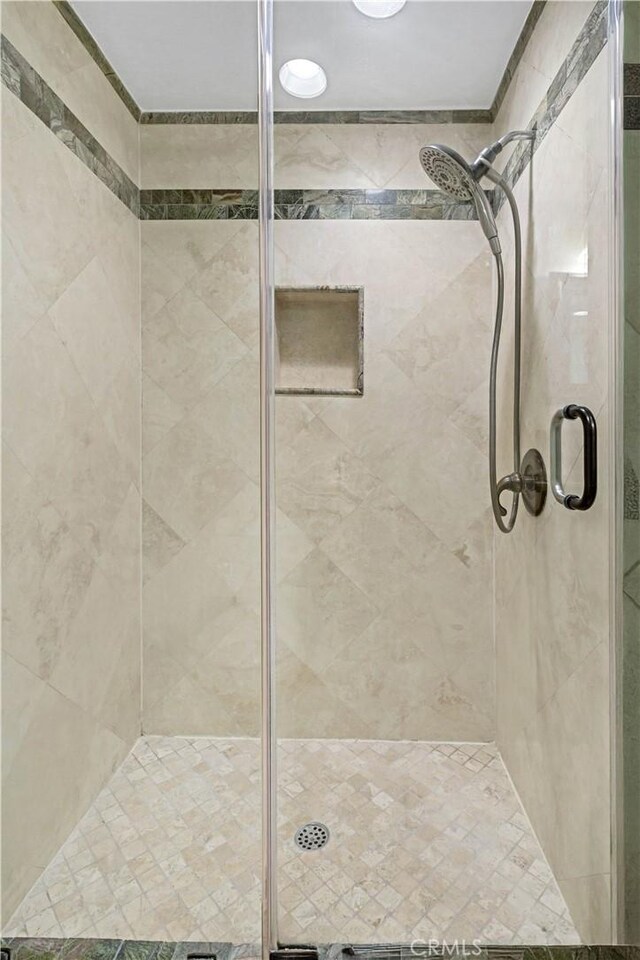 bathroom with walk in shower