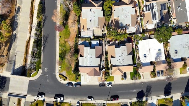 aerial view featuring a residential view