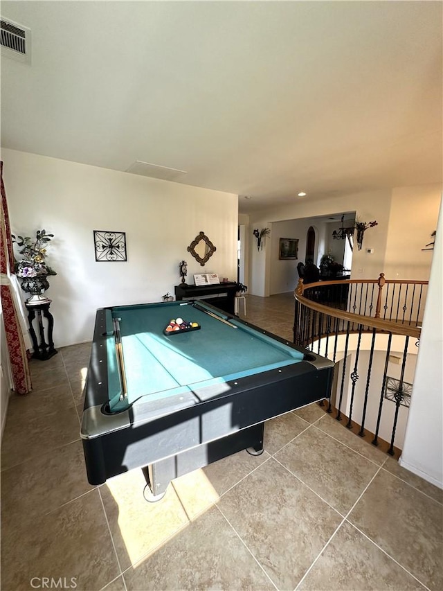 playroom with tile patterned flooring