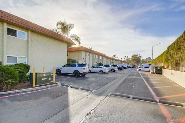 view of parking / parking lot