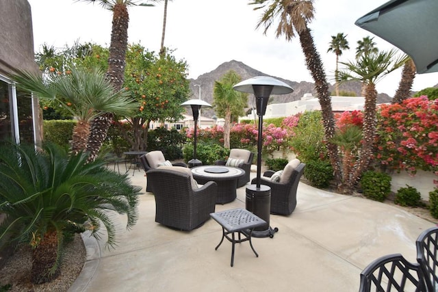 view of patio / terrace with an outdoor living space