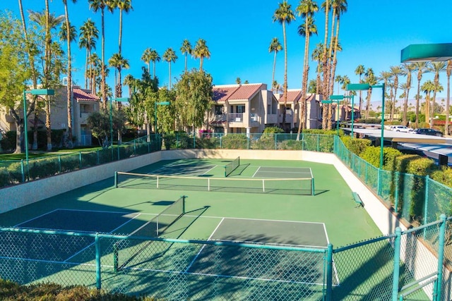 view of tennis court