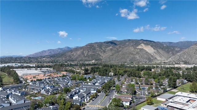 view of mountain feature with a residential view