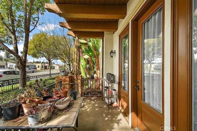 view of balcony