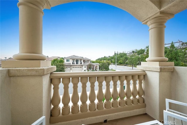 view of balcony