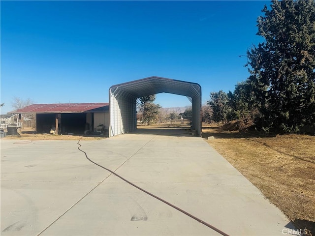 view of front of house with a carport