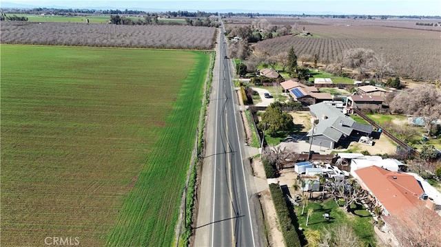 aerial view featuring a rural view